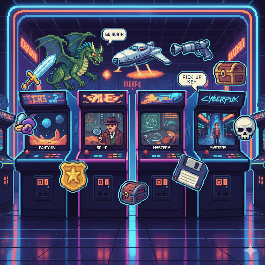 The Adventure Arcade - Retro Pixel Art